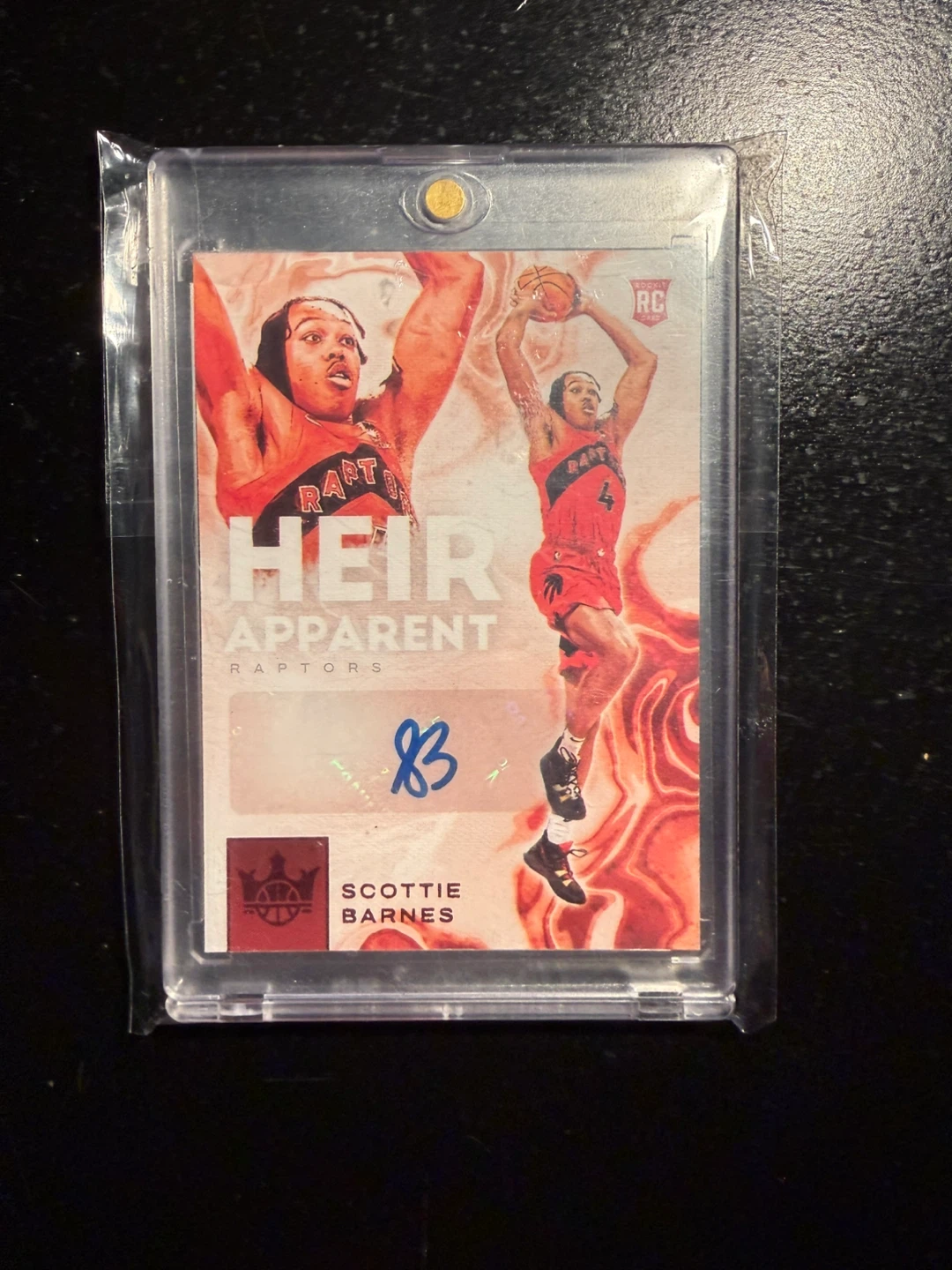 Scottie Barnes 2021-22 Panini Court Kings Heir Autograph RC Card