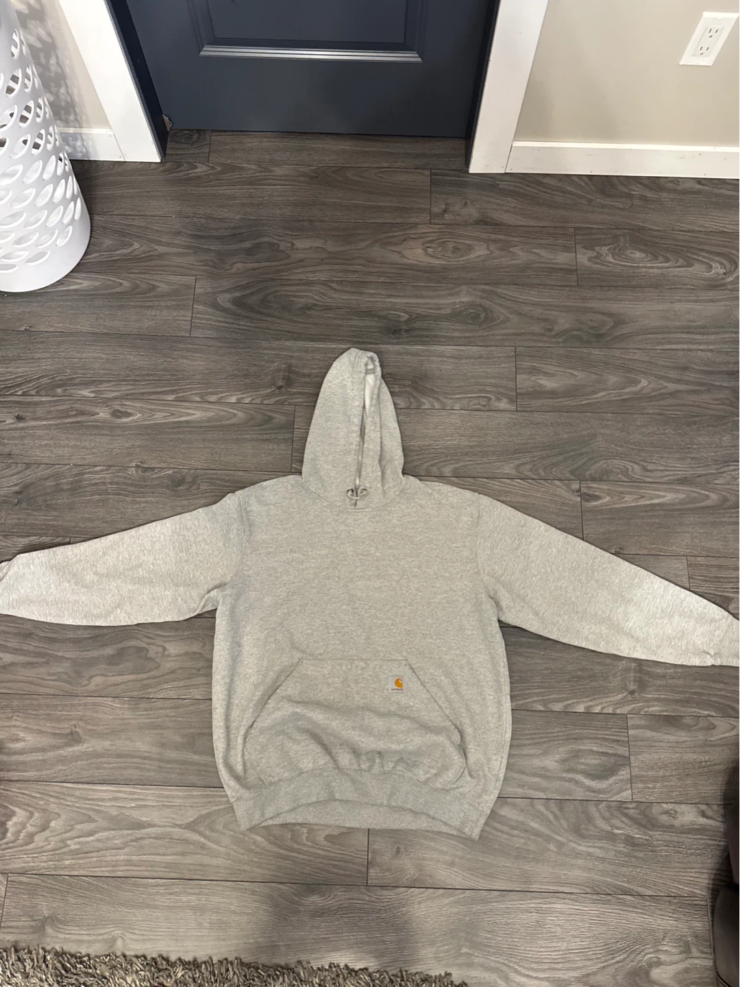 Carhartt Grey Hooded Sweatshirt