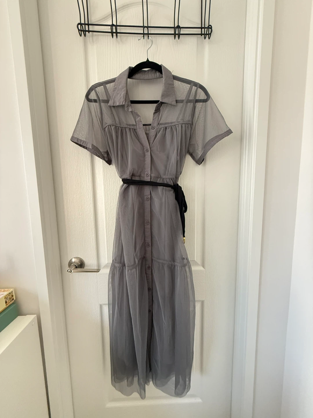 Grey Sheer Dress