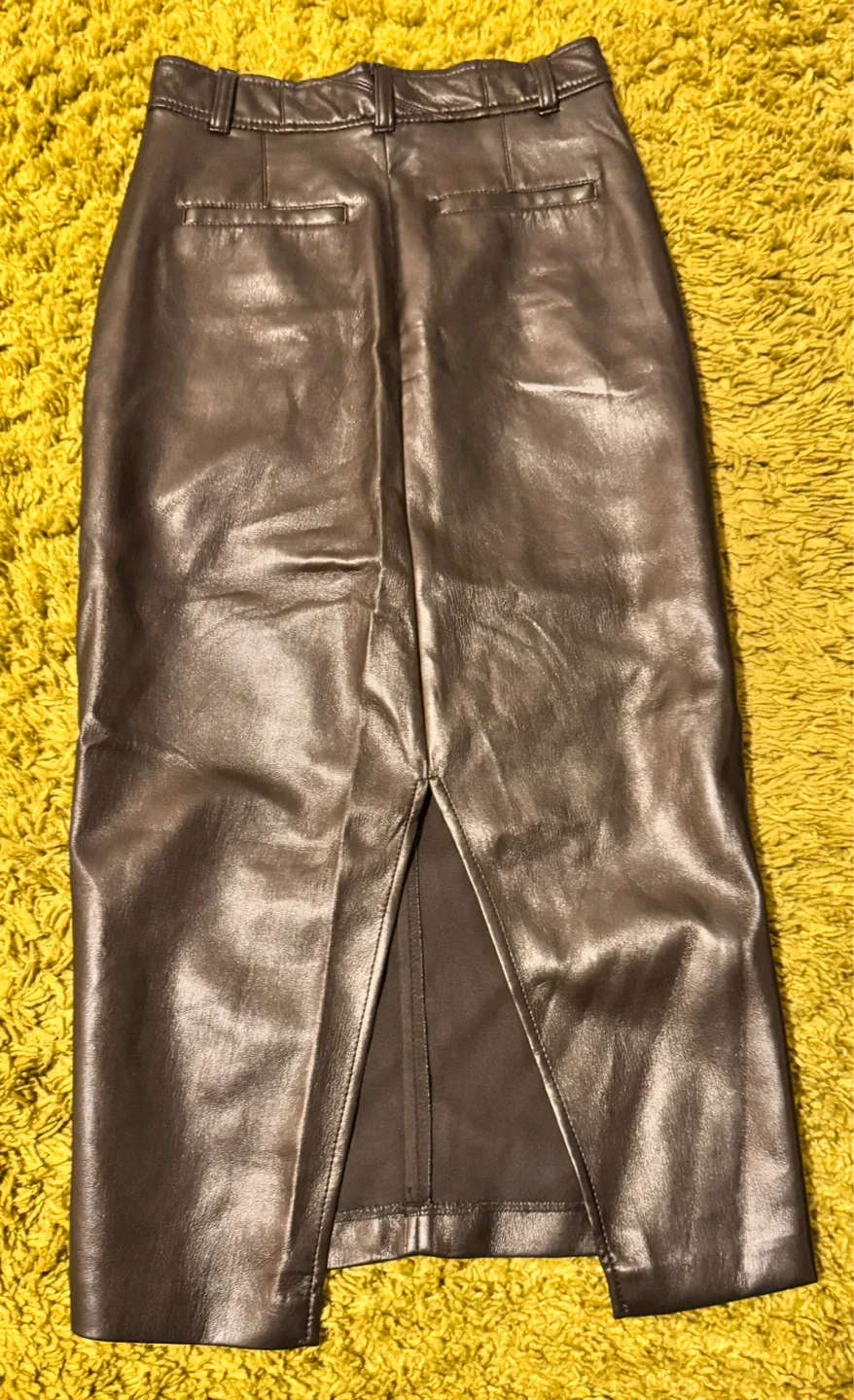 Babaton Faux Leather Pencil Skirt - photo 2