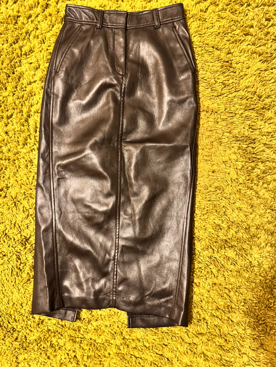 Babaton Faux Leather Pencil Skirt