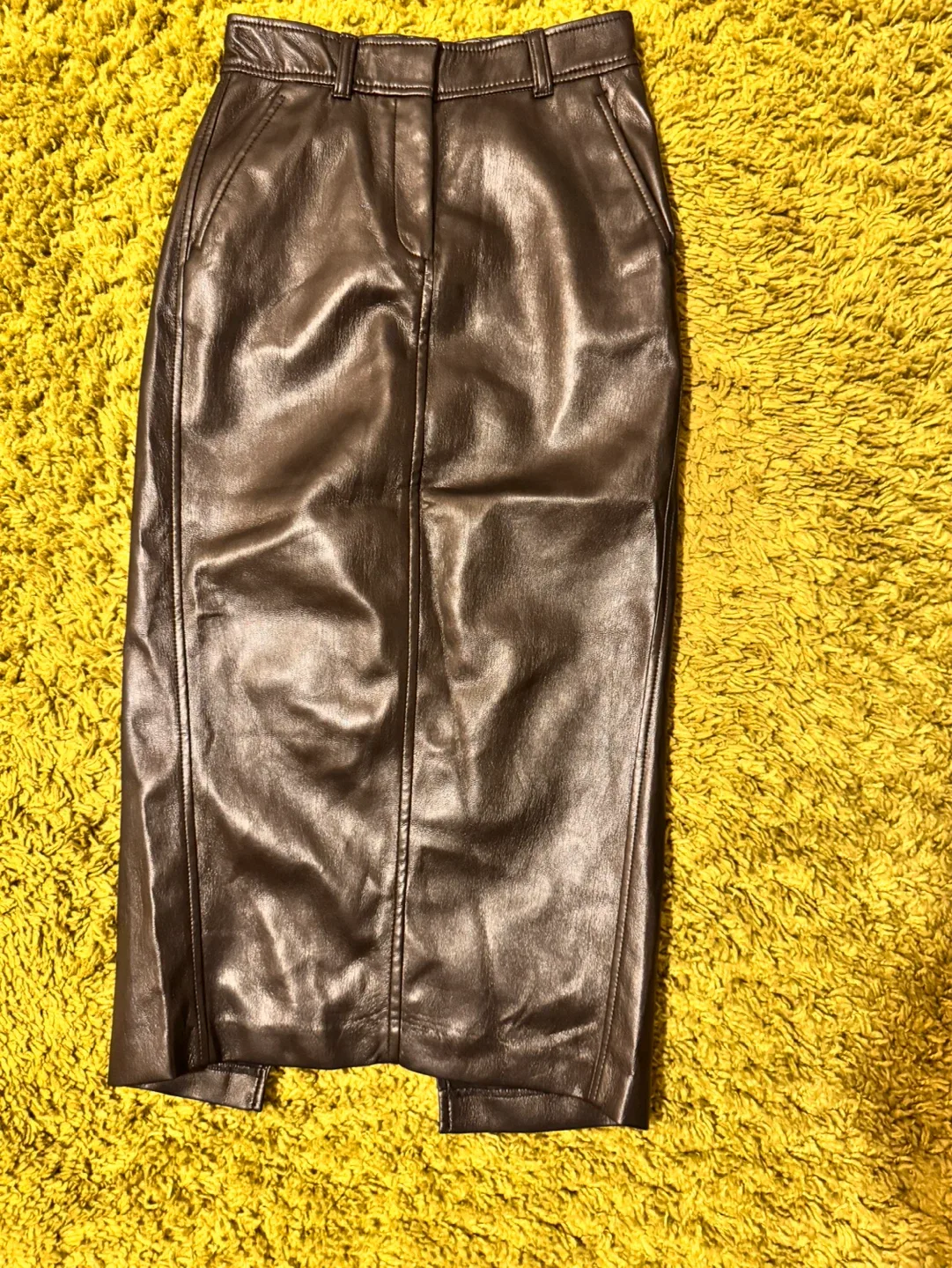 Babaton Faux Leather Pencil Skirt