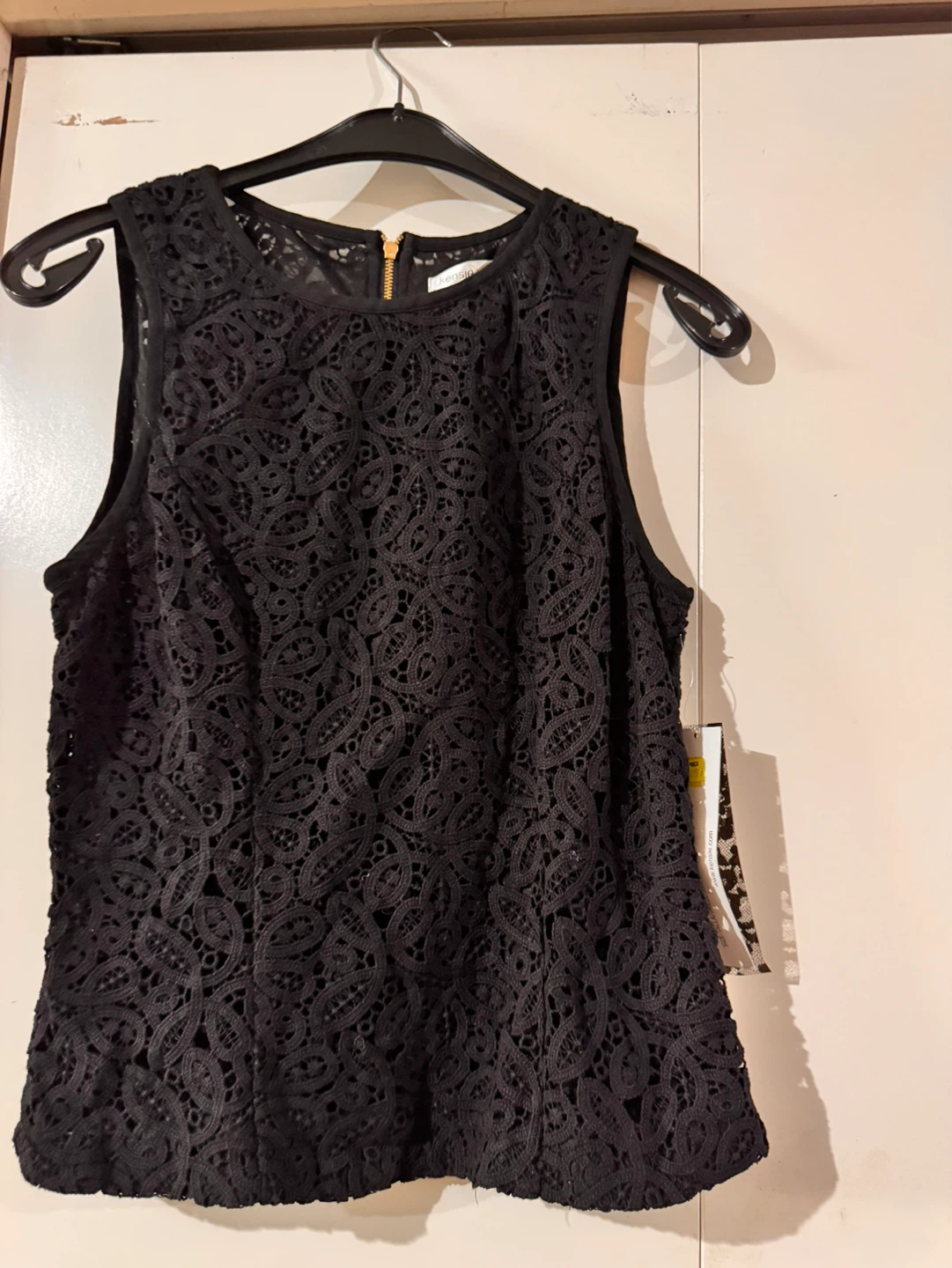 Kensie Dresses Black Lace Top - Size M