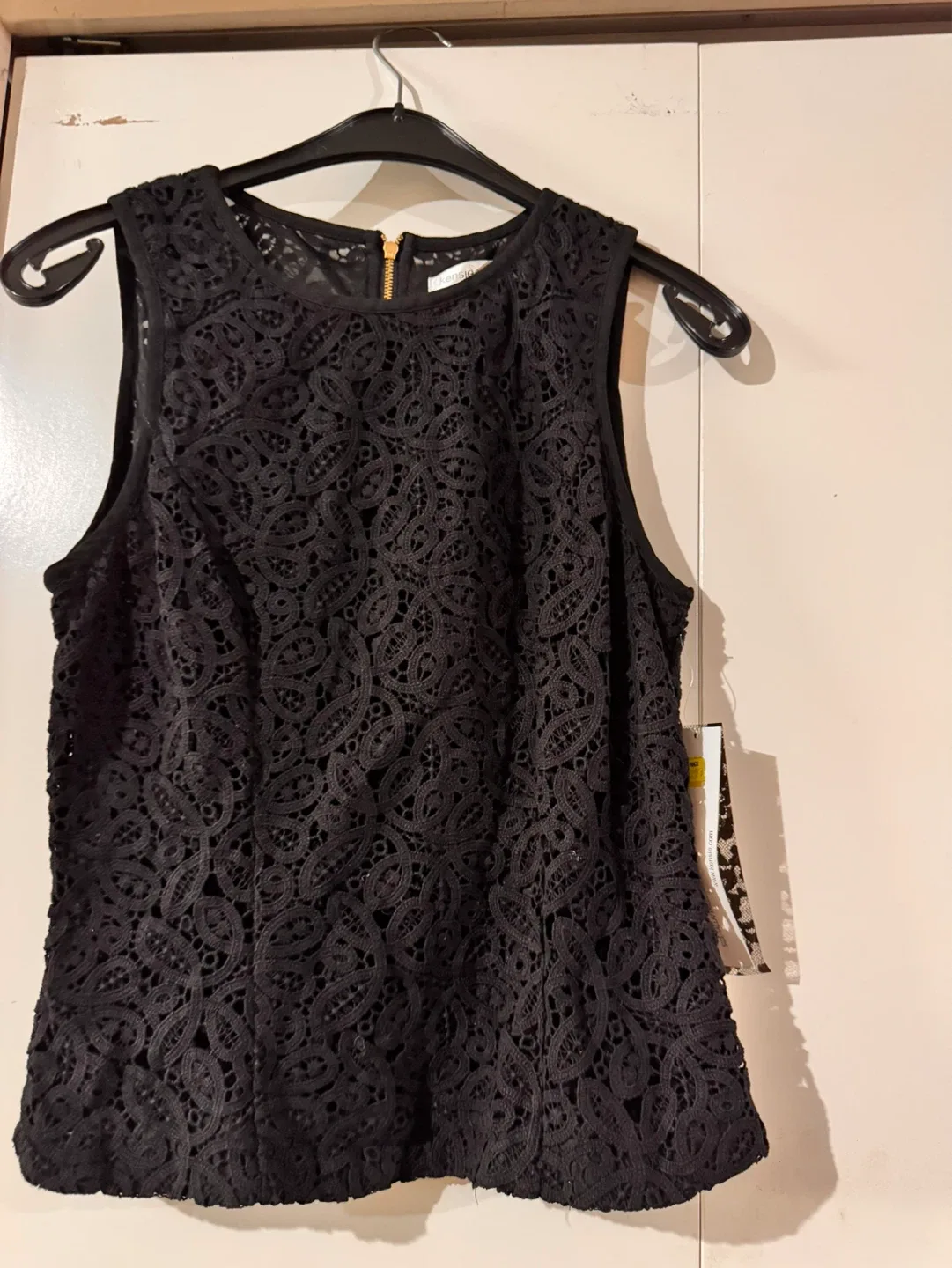 Kensie Dresses Black Lace Top - Size M