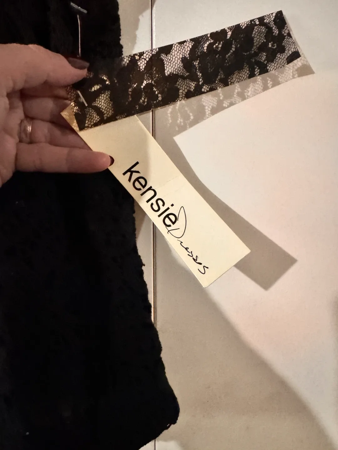 Kensie Dresses Black Lace Top - Size M - photo 2