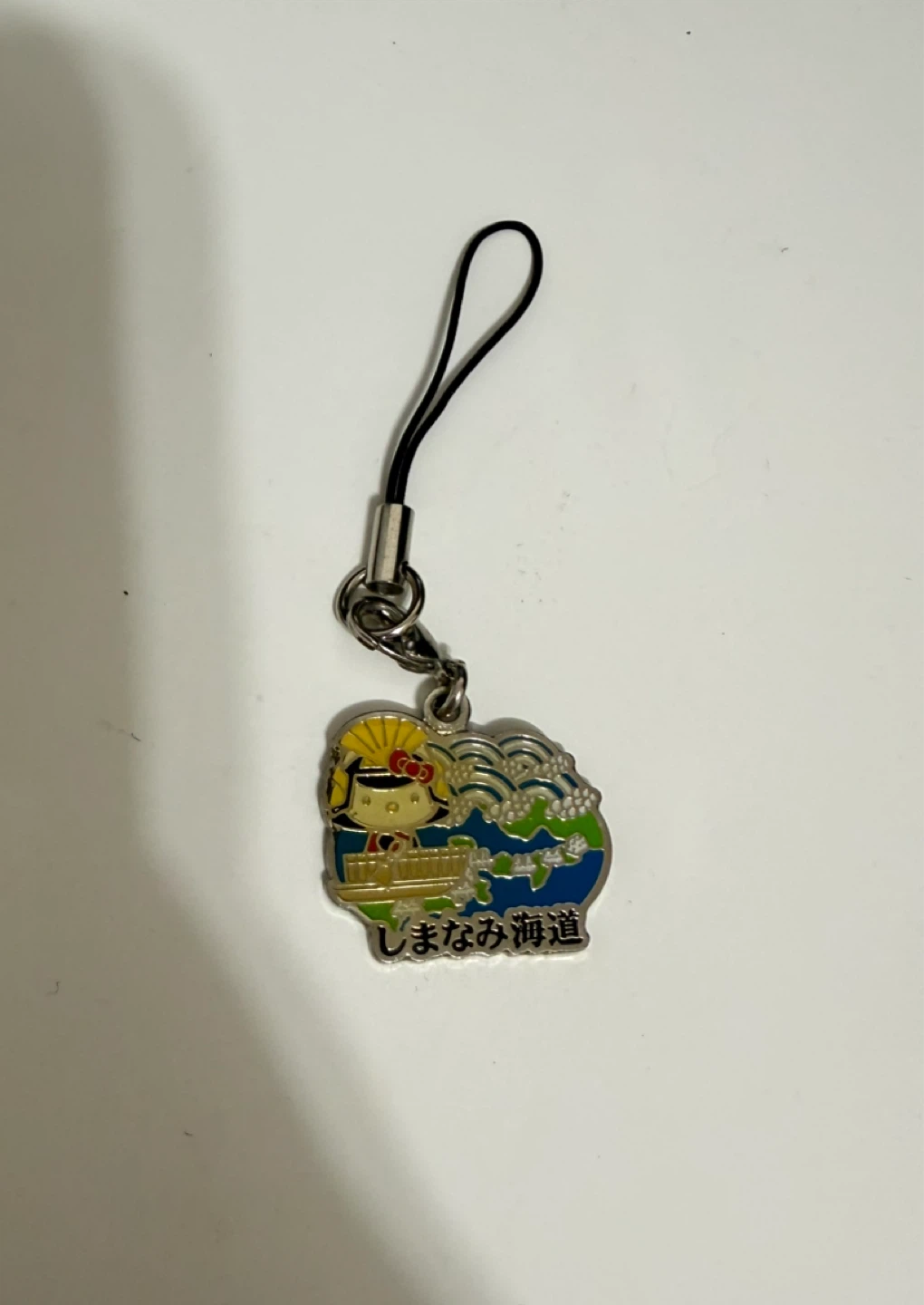 Hello Kitty metal charm keychain