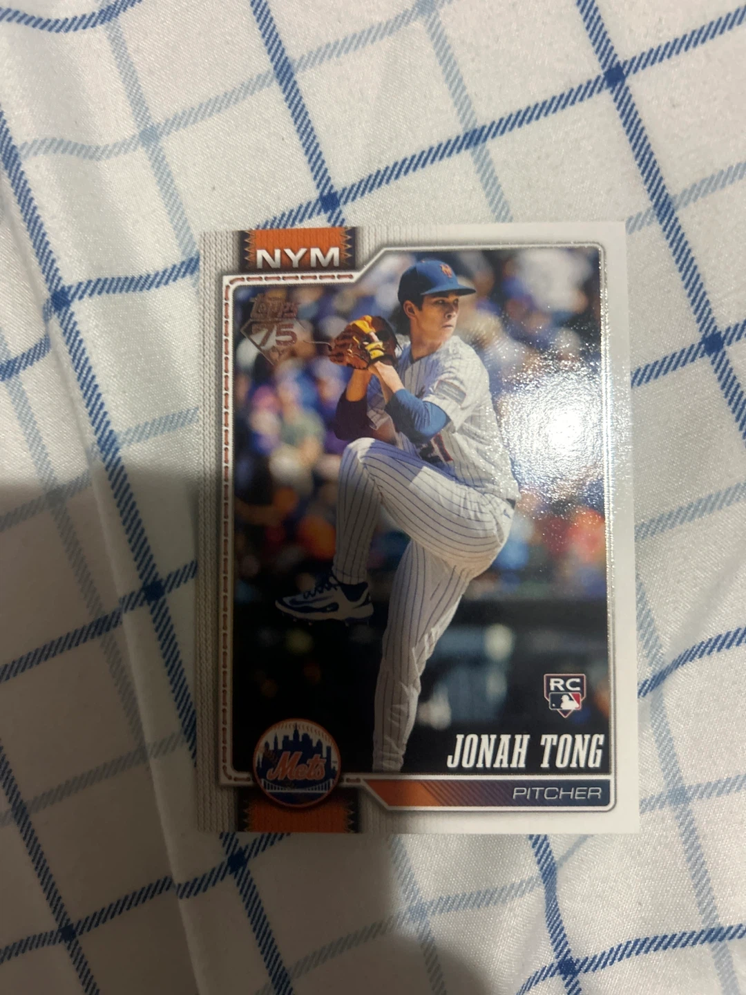Topps 2023 Jonah Tong RC Pitcher Baseball Card