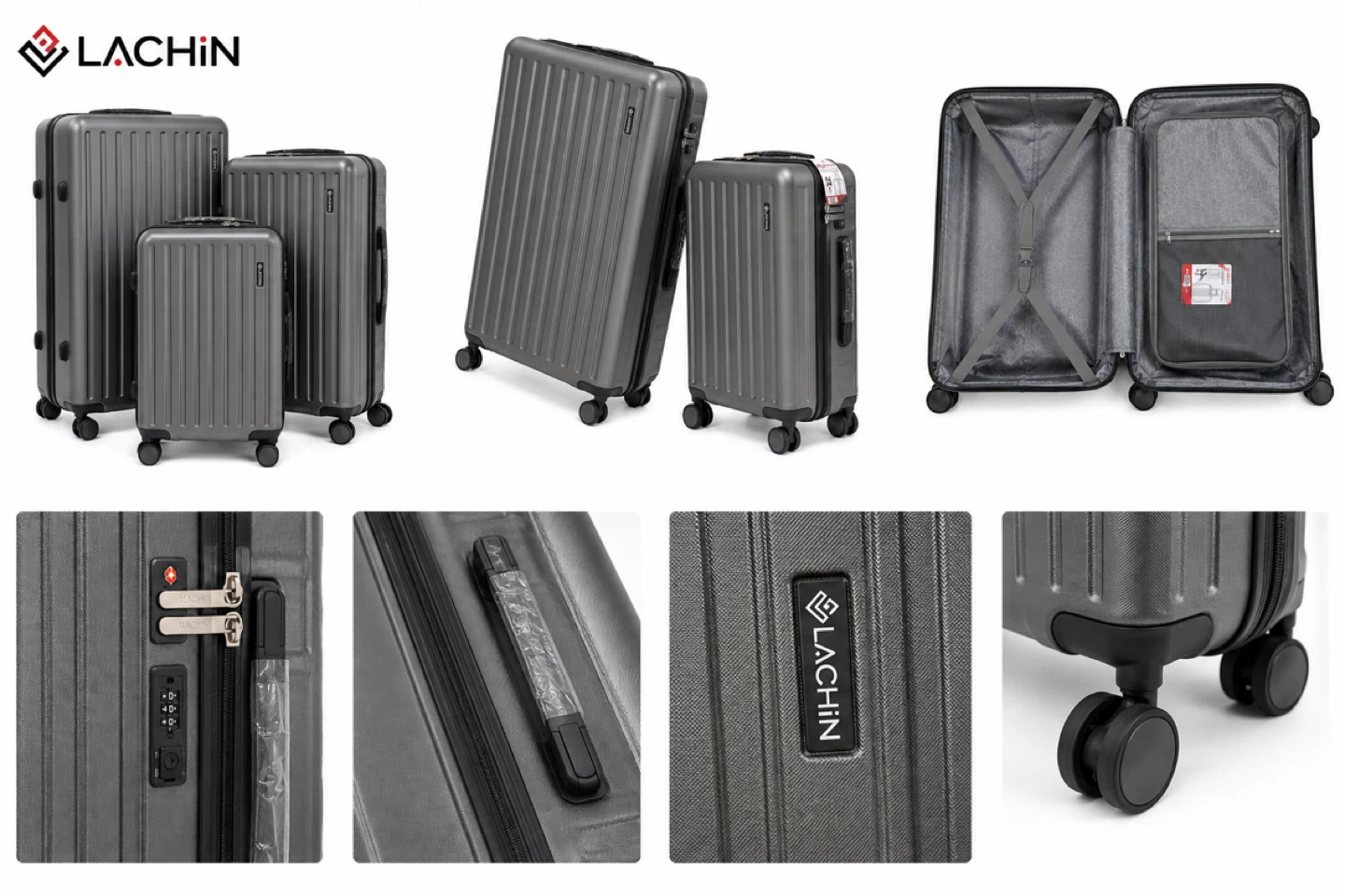 LACHIN Luggage Set - Graphite
