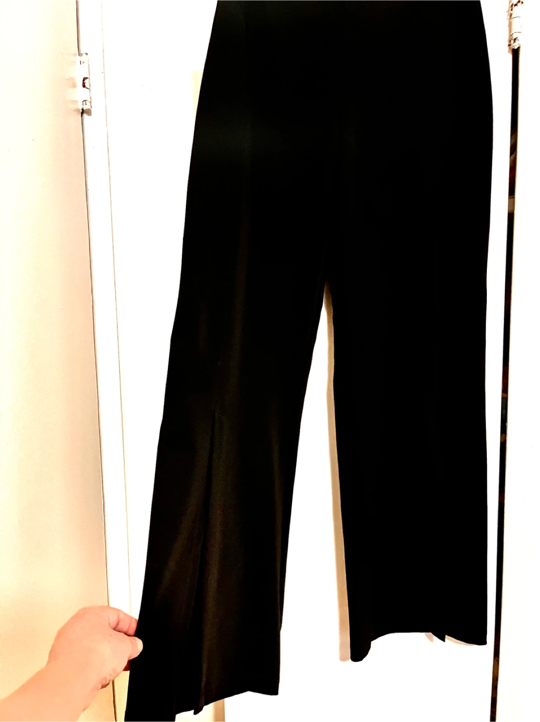 JOANNE MARTIN DESIGNS Black Wide-Leg Pants