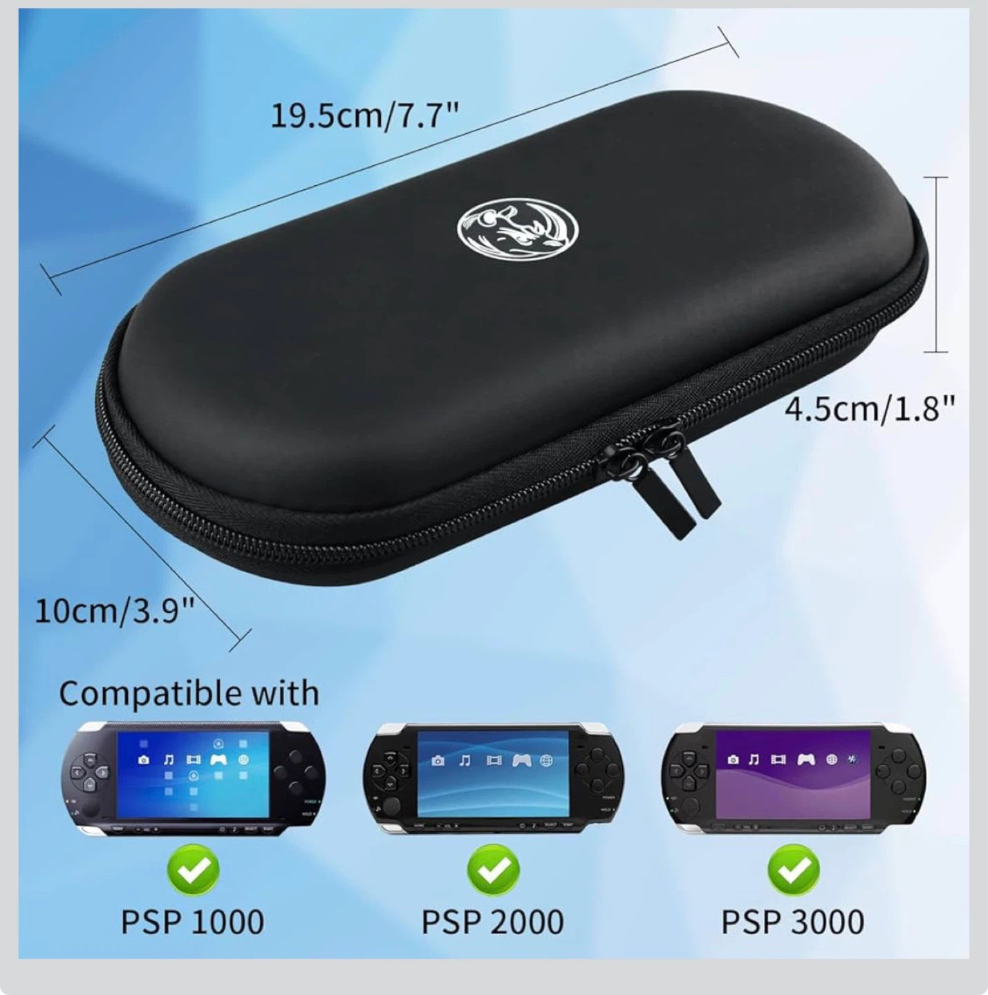PSP EVA Pouch - Black Travel Carry Case - photo 5