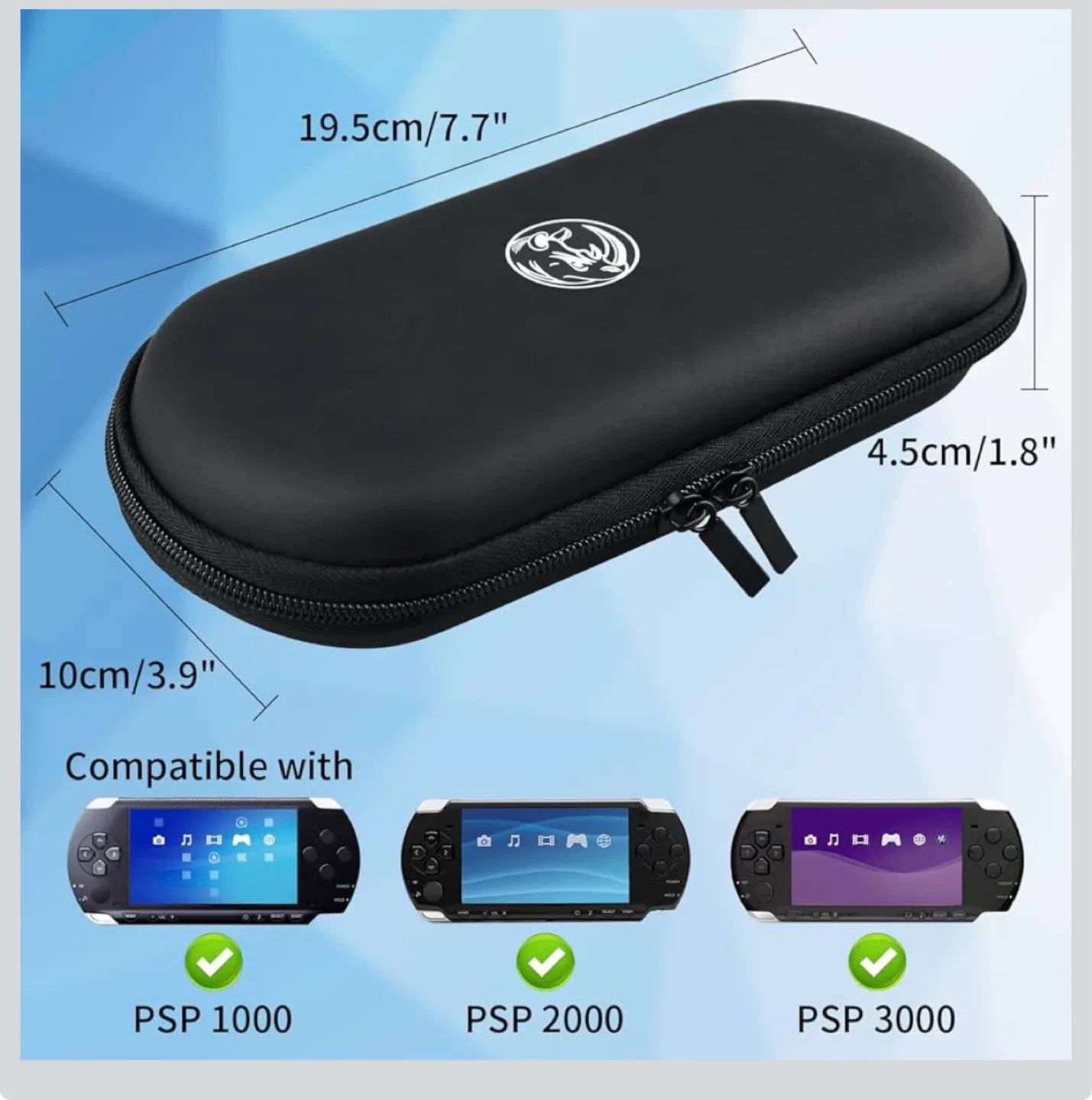 PSP EVA Pouch - Black Travel Carry Case - photo 5