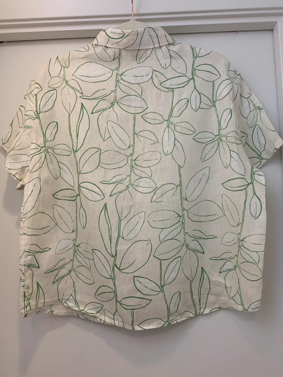 Linen Short Sleeve Button-Up - photo 3