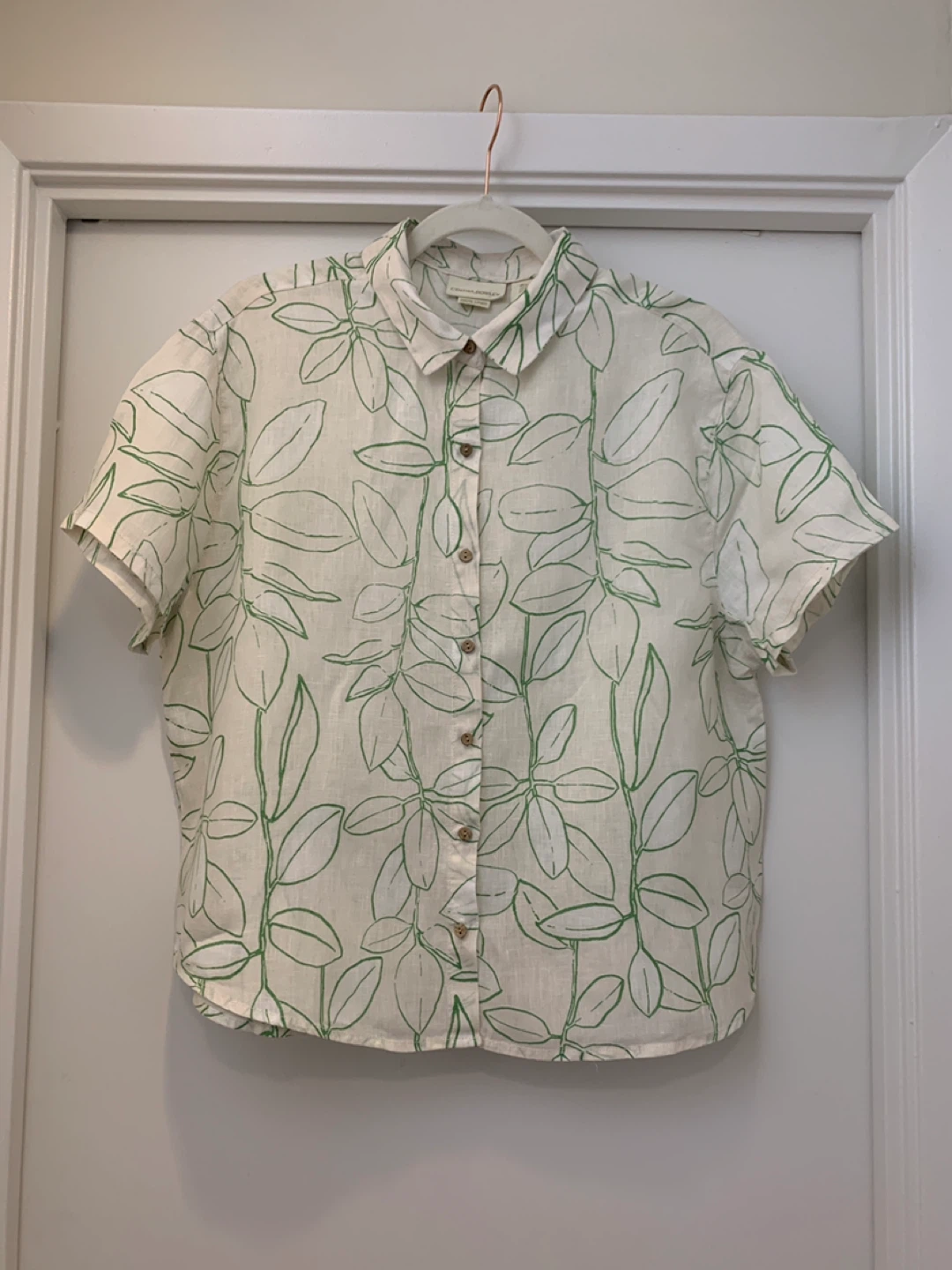 Linen Short Sleeve Button-Up