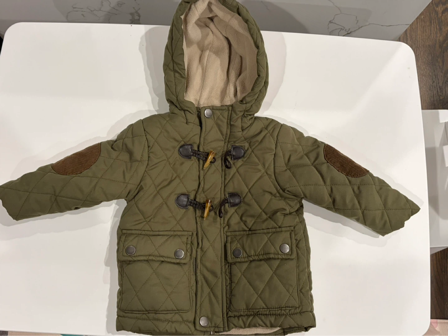 Baby Quilted Hooded Jacket