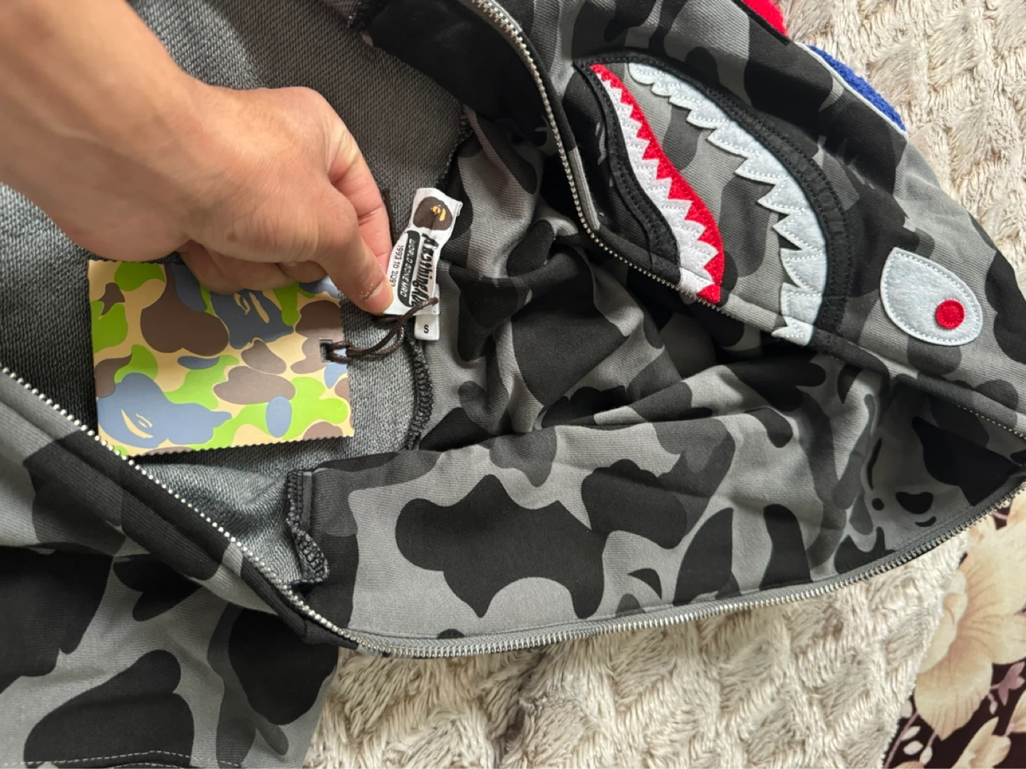 BAPE Full Zip Shark Hoodie - photo 5