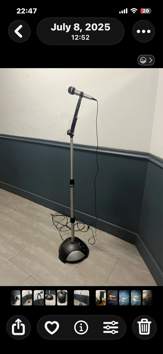 Memorex Karaoke Machine with Microphone and Stand