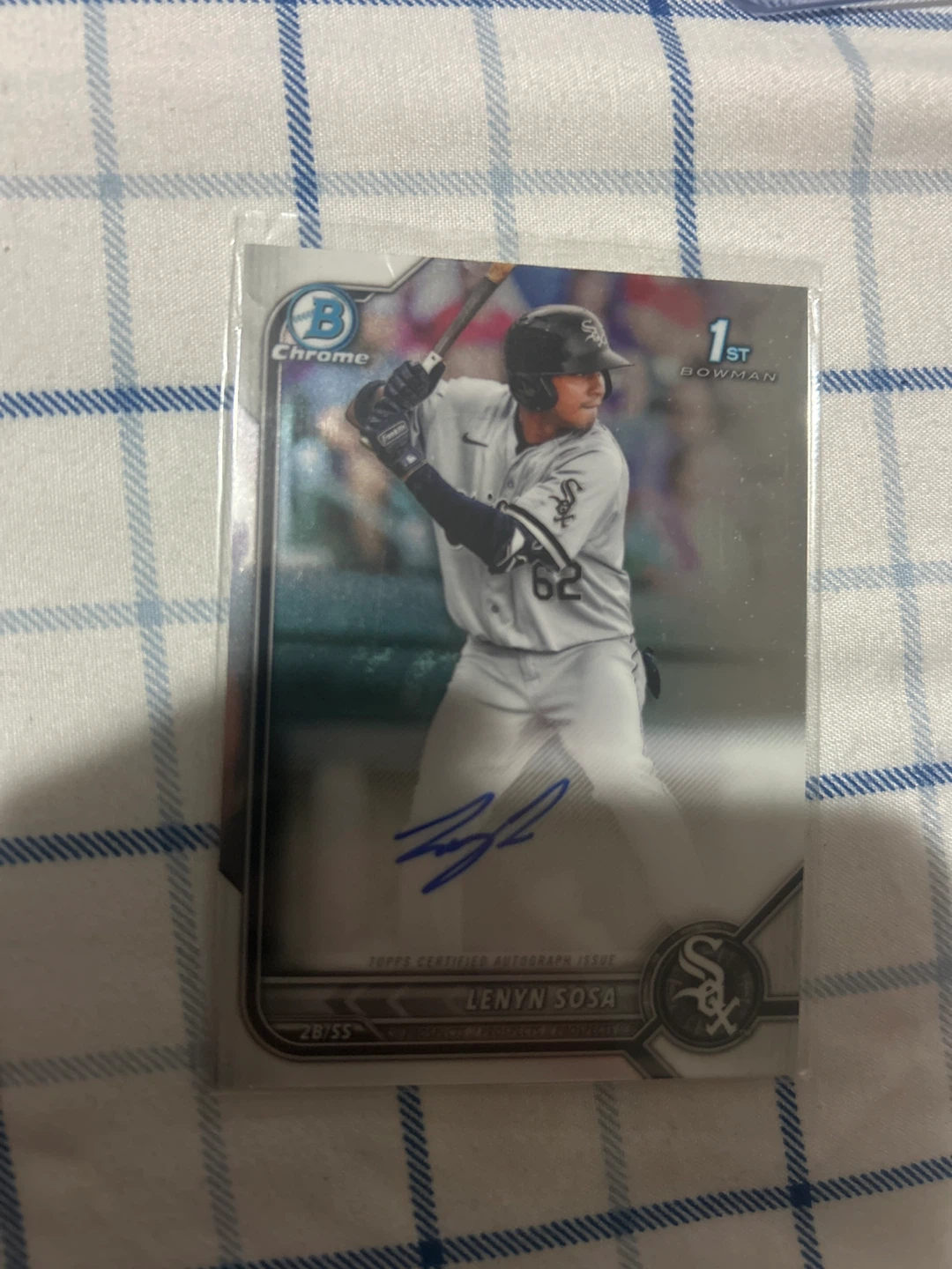 2022 Bowman Chrome Lenyn Sosa 1st Bowman Autograph Card 28/55