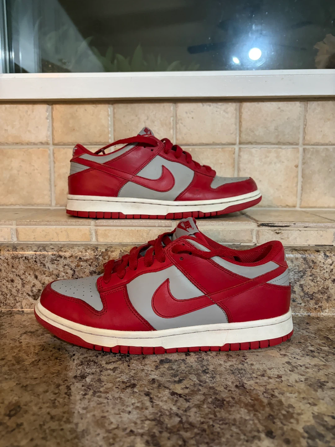 Nike Dunk Low Red Grey Sneakers