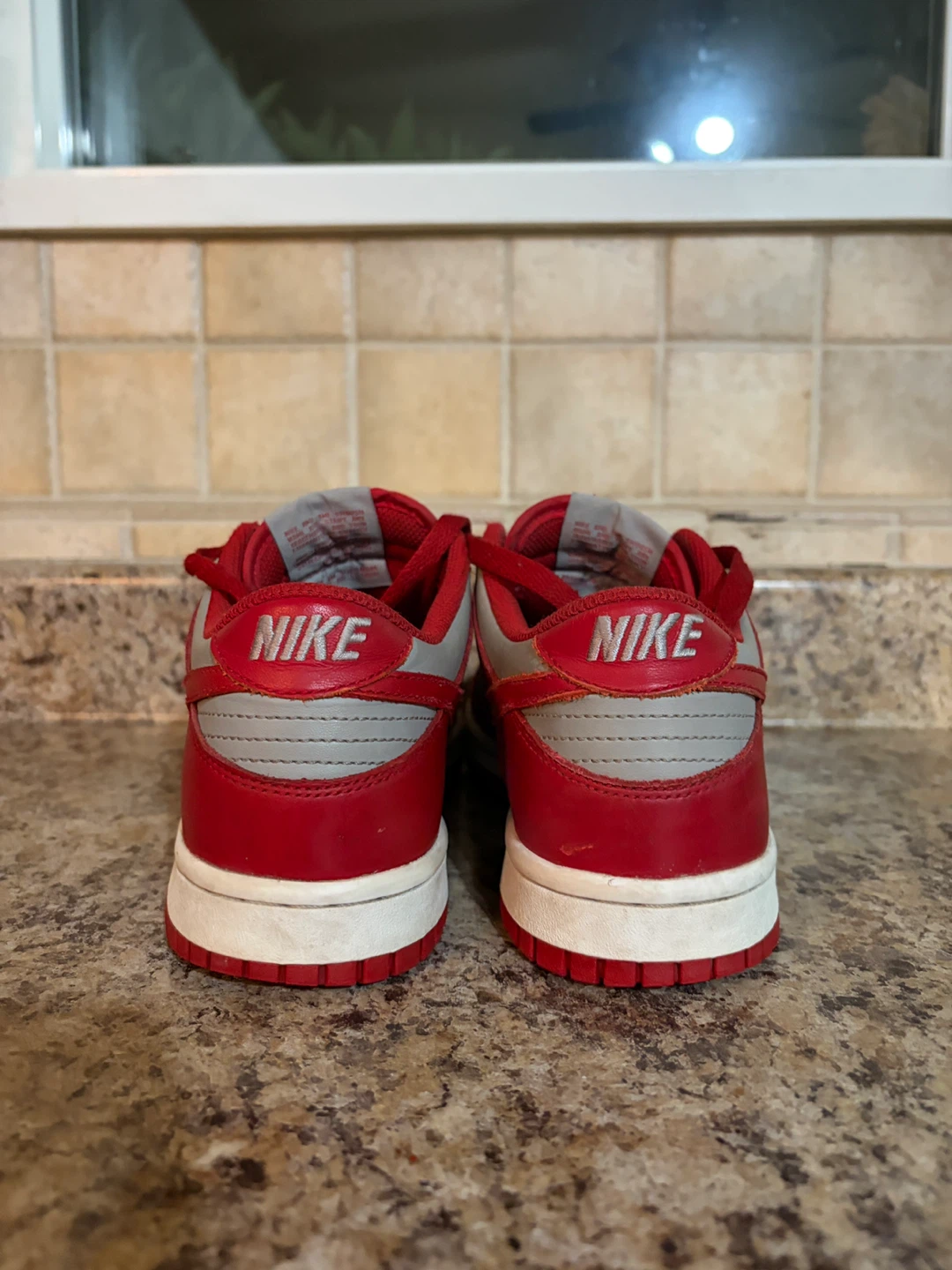 Nike Dunk Low Red Grey Sneakers - photo 2