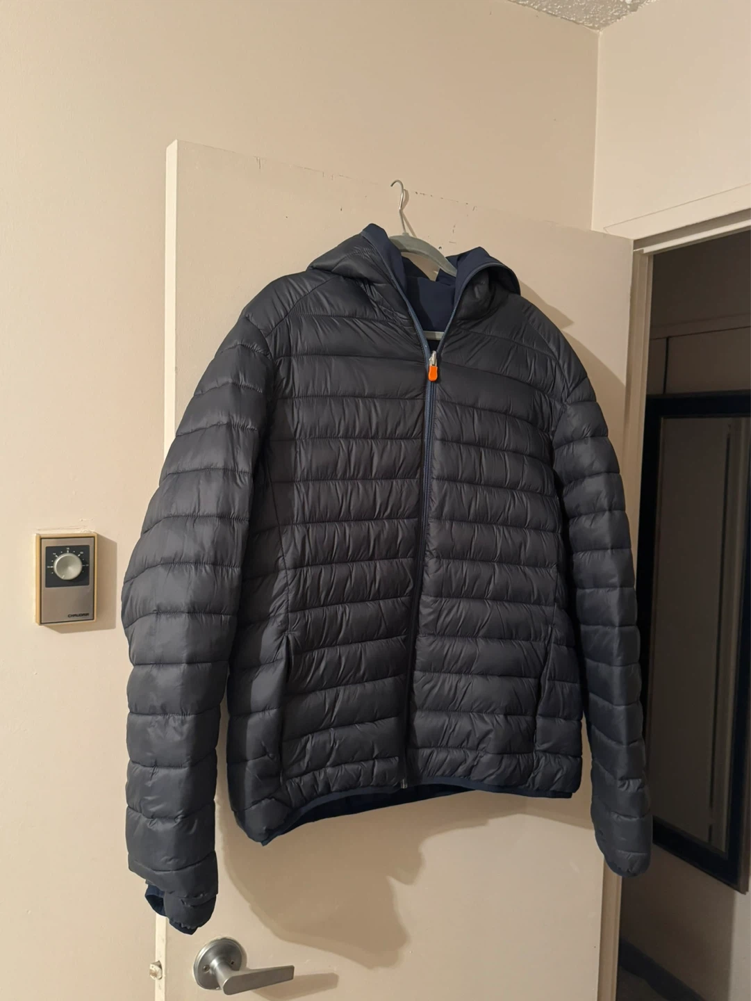 Save The Duck Puffer and Wind Proof Navy Blue Jacket XL Unisex.