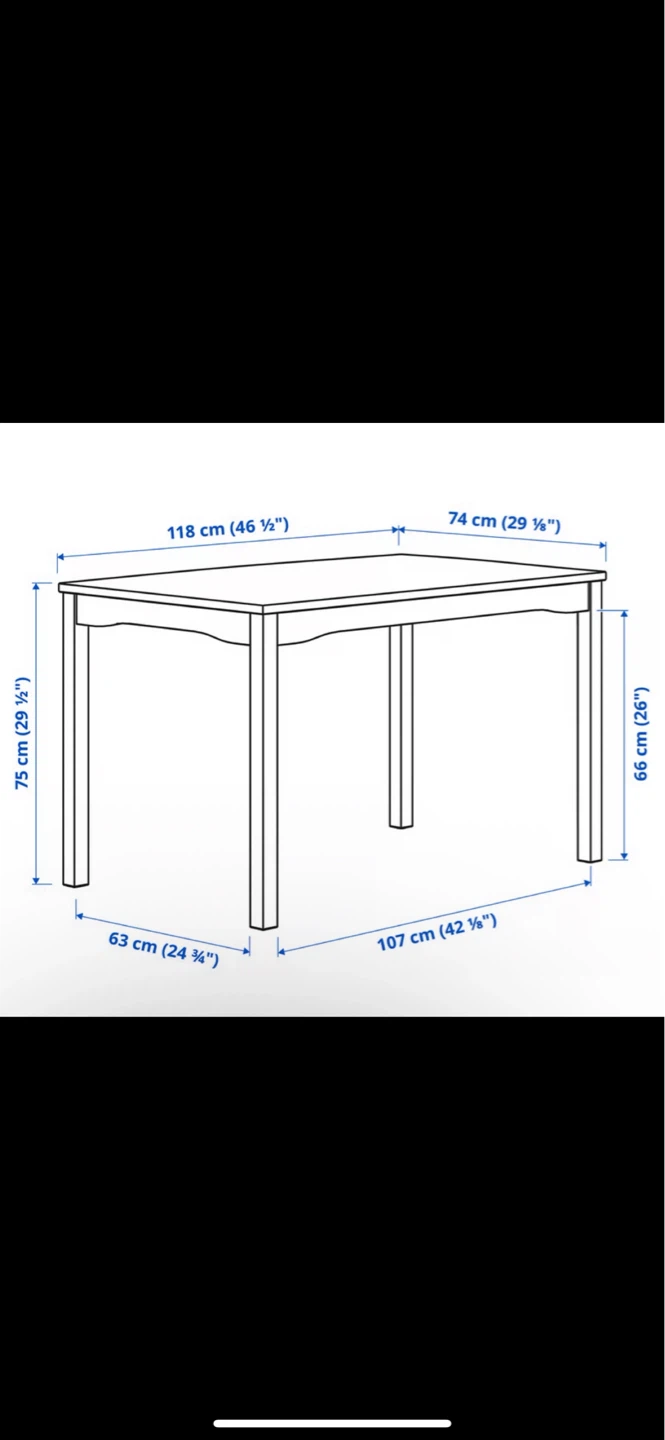 IKEA VIKA GLASBERGEN Pine Dining Table - photo 3