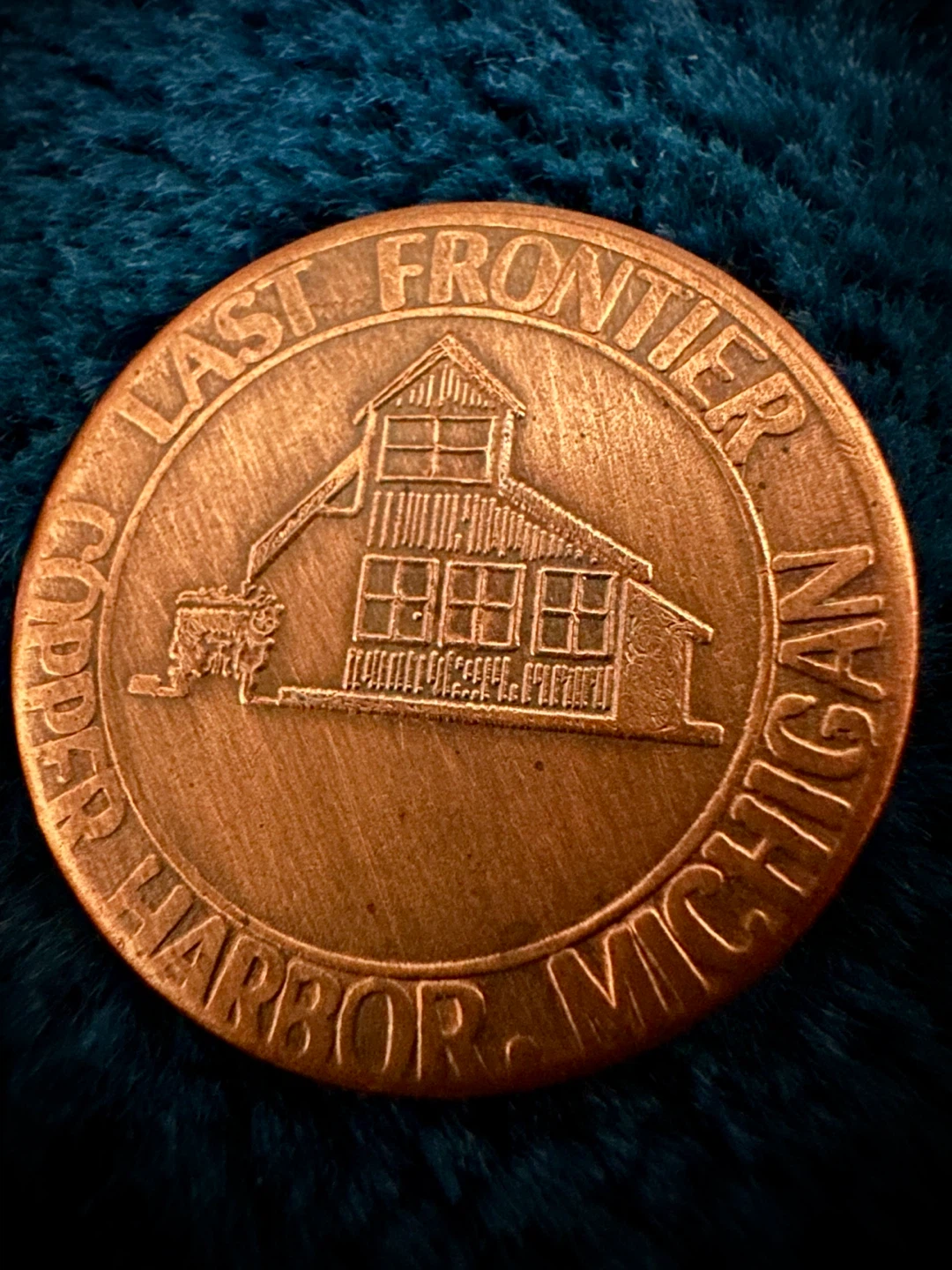 Copper Harbor Michigan Last Frontier Souvenir Coin