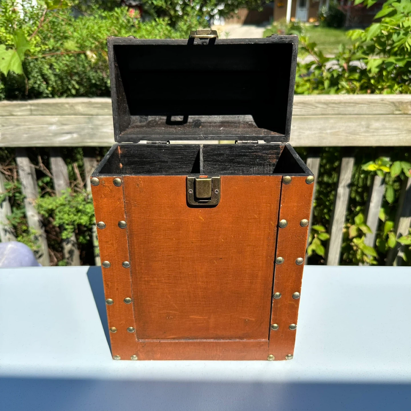 Antique Luxury Wine carrying case for 2 bottles - photo 4