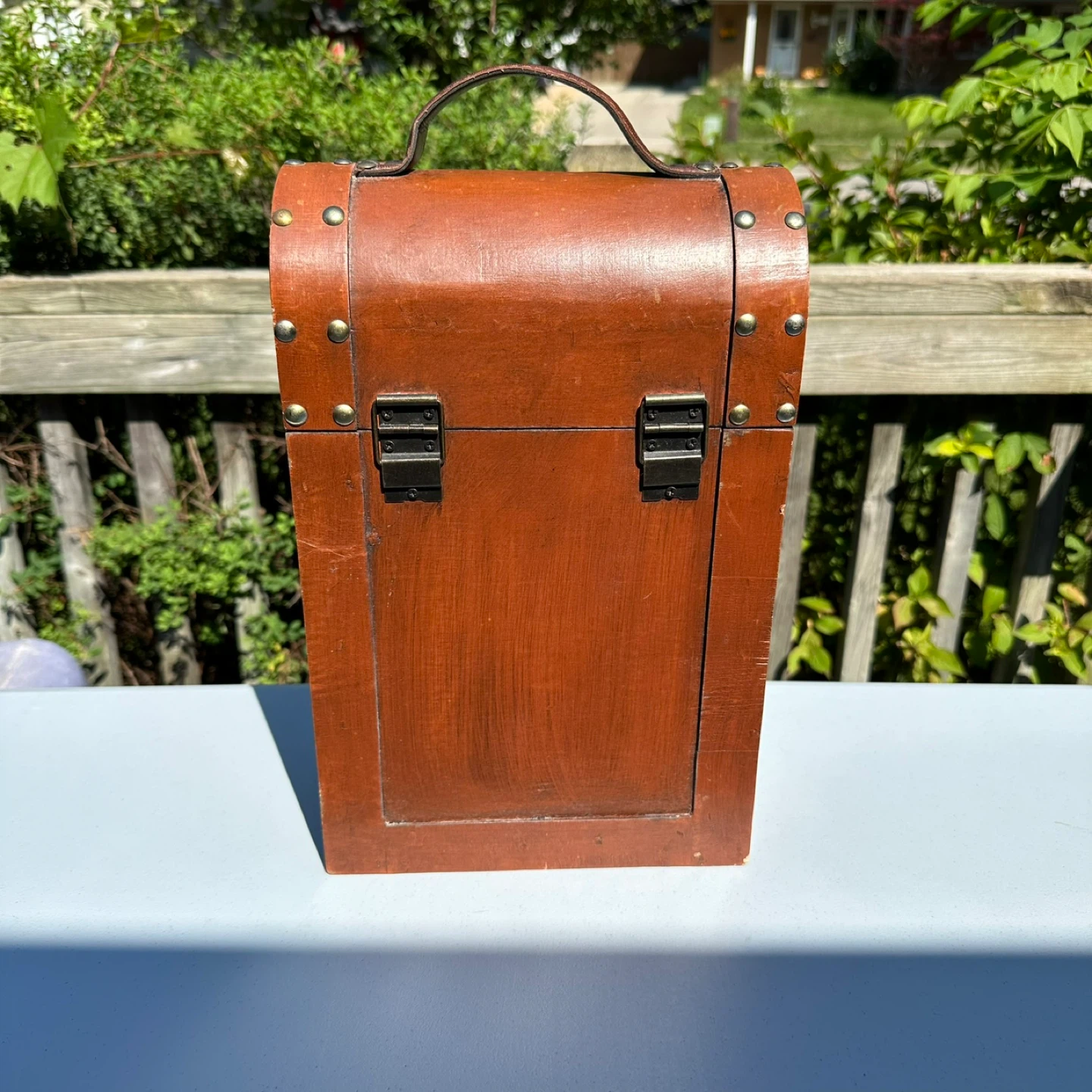 Antique Luxury Wine carrying case for 2 bottles - photo 3