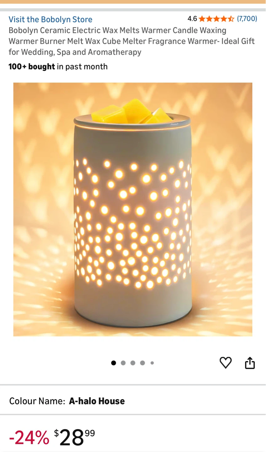 Bobolyn Ceramic Electric Wax Melts Warmer - photo 4
