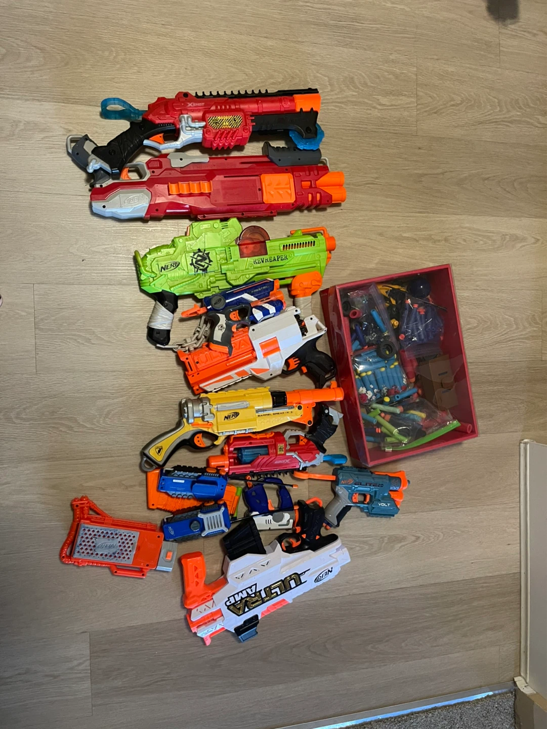 Lot of Nerf Blasters and Accessories