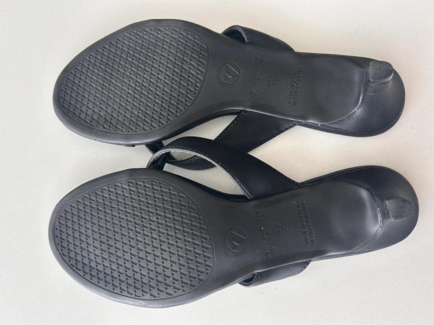 Via Uno Black Kitten Heel Sandals – Brazilian Quality Sz 6 - photo 2