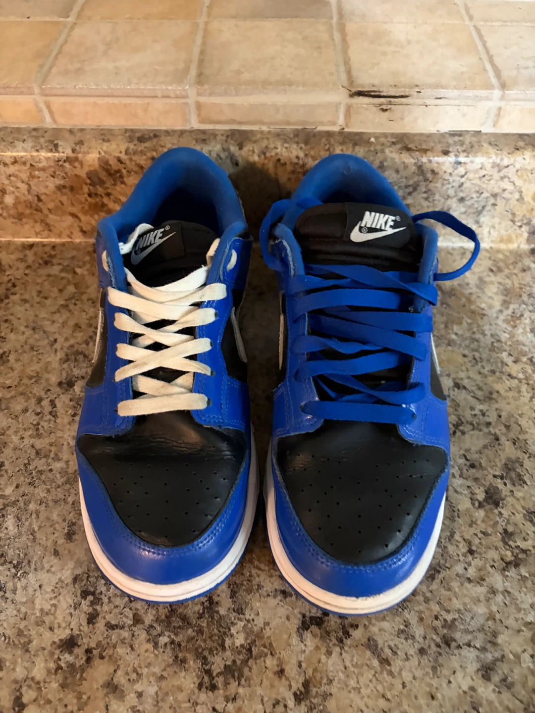 Nike Dunk Low Blue and Black Sneakers - photo 4