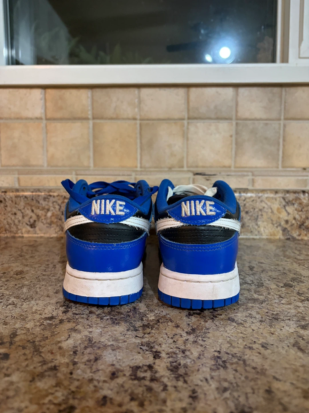 Nike Dunk Low Blue and Black Sneakers - photo 2
