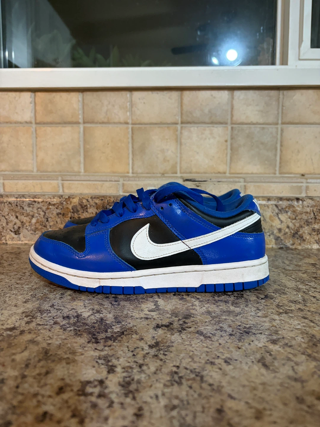 Nike Dunk Low Blue and Black Sneakers - photo 3