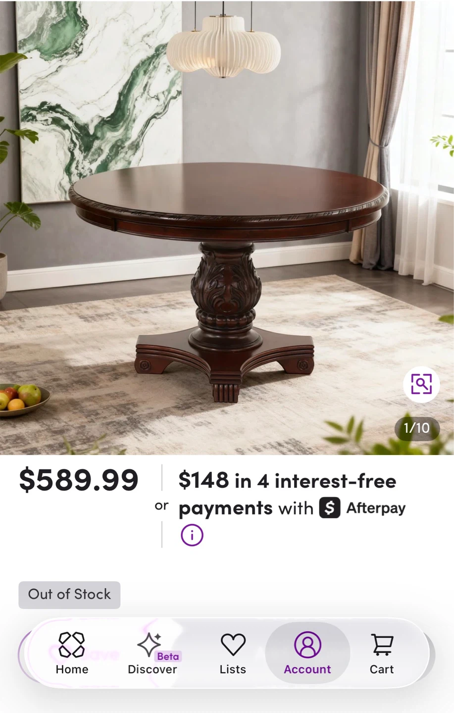 Solid wood Table top