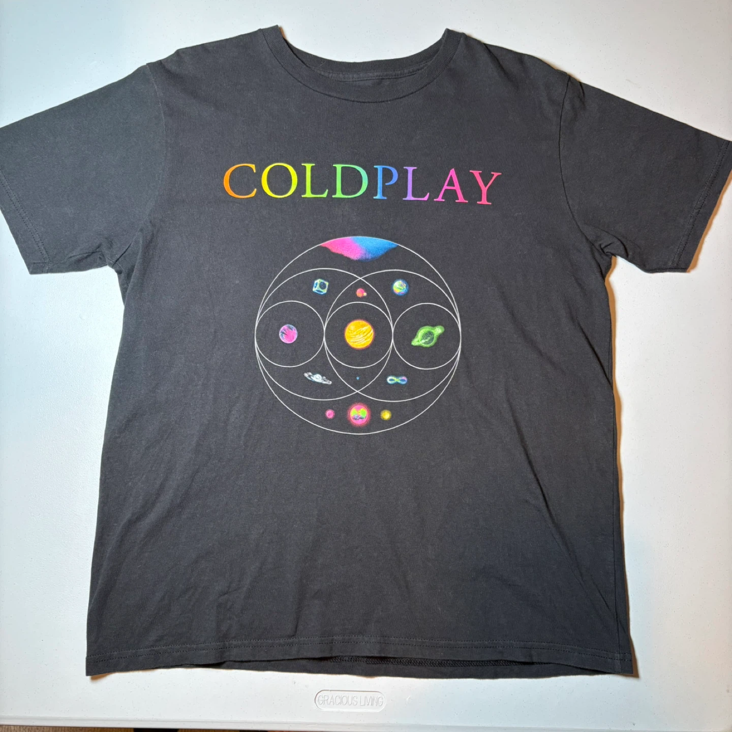 Coldplay Music of the Spheres Live 2023 T-Shirt Size L