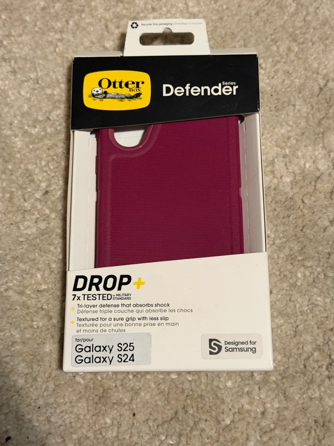 Samsung S24/25 Otterbox Defender Pink Brand New