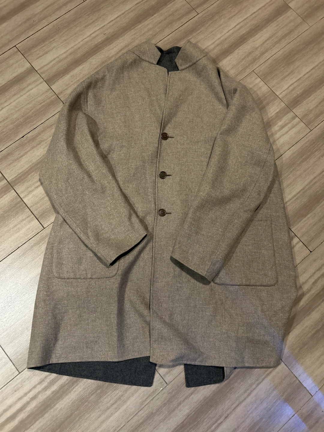 Reversible Wool Blend Coat (negotiable) unisex - photo 3