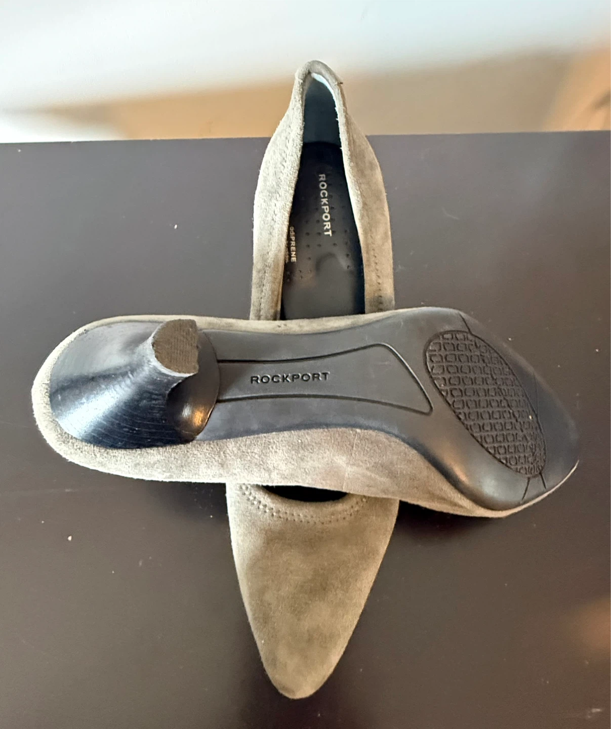 Rockport Women's Grey Suede Heels - Size 7M - photo 2