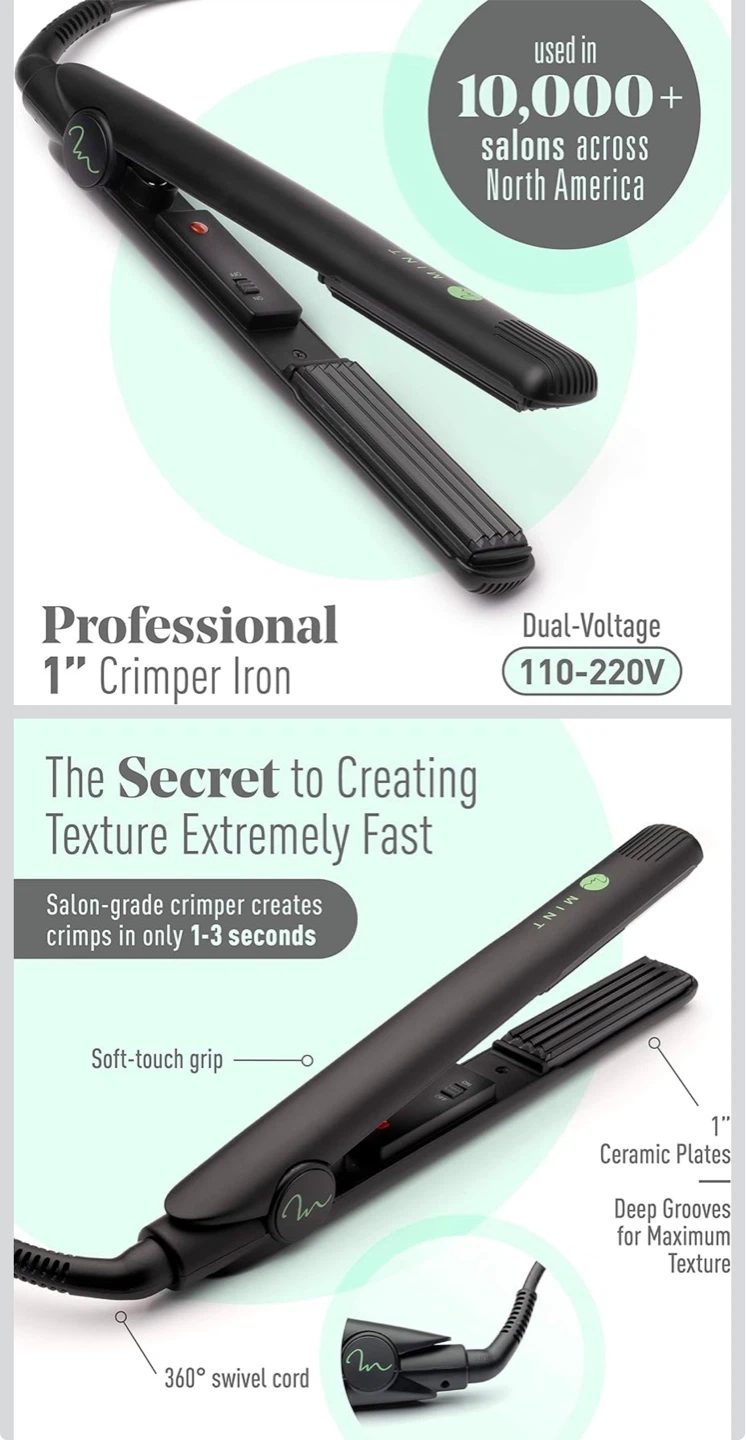 MINT Professional 1" Crimper Iron - photo 2