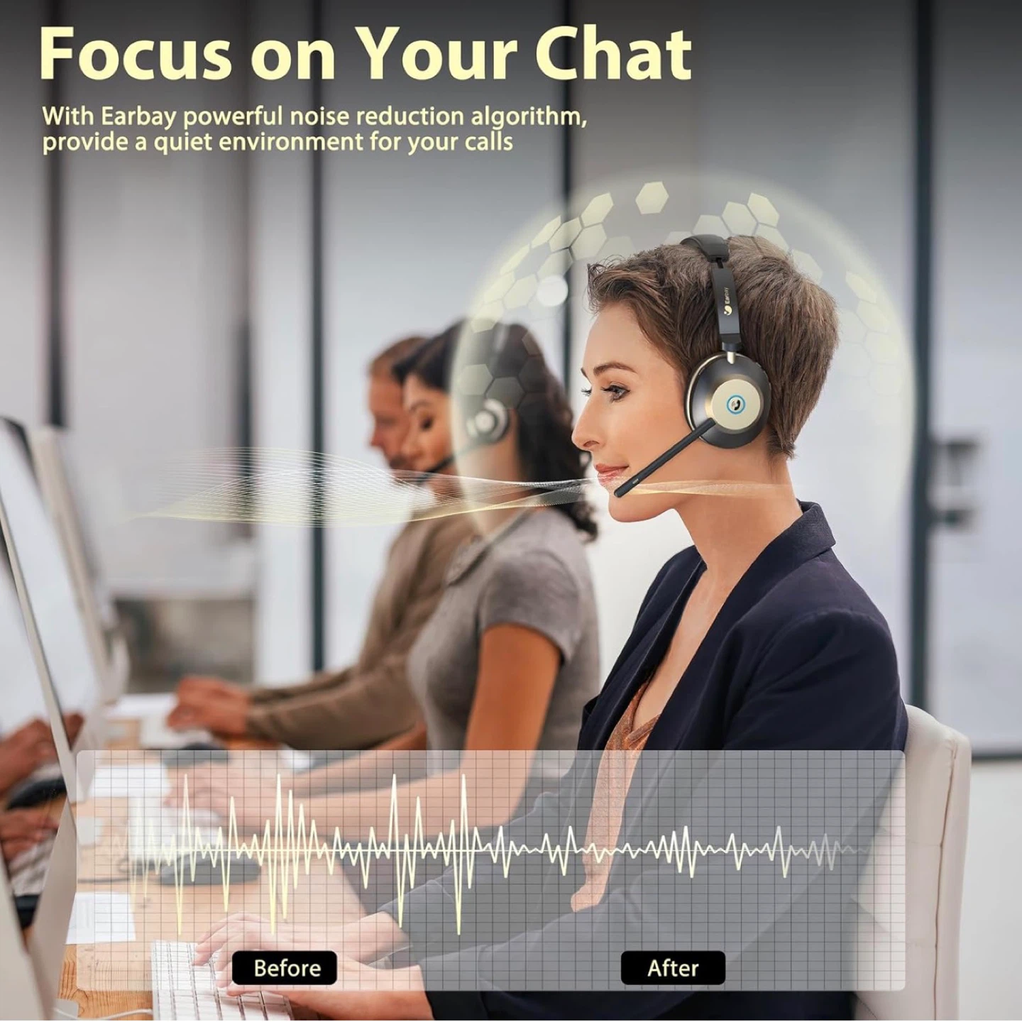 Earbay Wireless Bluetooth Headset with Microphone - photo 4