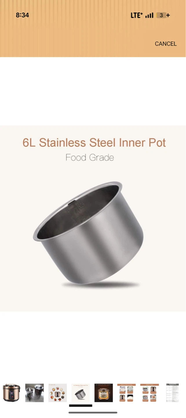 Multi-function Food Grade Stainless Steel Inner Pot - photo 5
