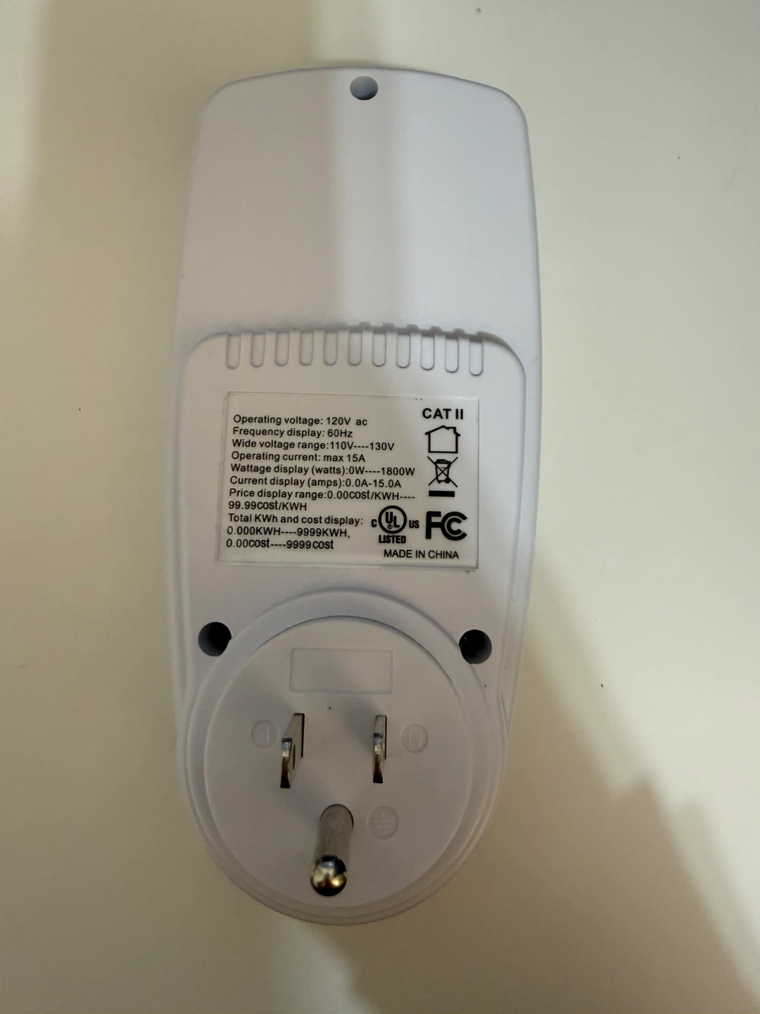 Kuman electricity usage monitor plug JKW47 - photo 2