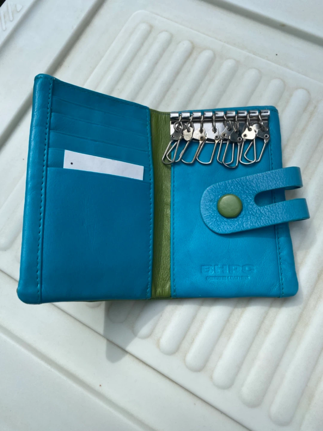 Beverly Hills Polo Club Green and Blue Key Wallet - photo 2