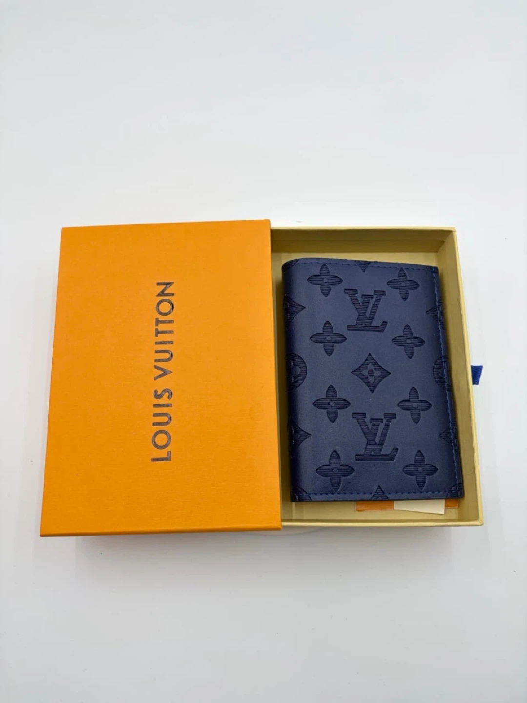 Louis Vuitton Navy Monogram Card Holder