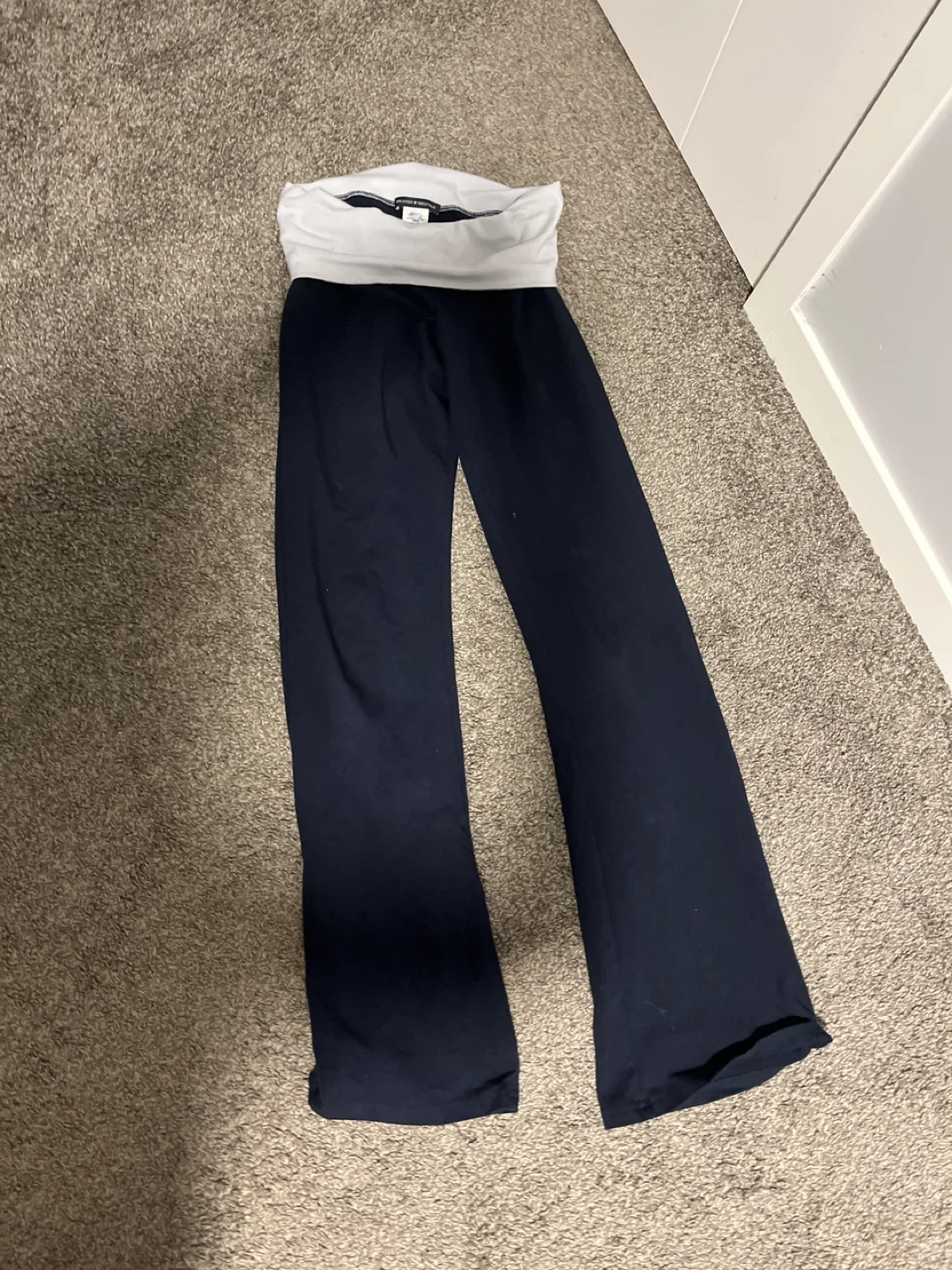 Brandy Melville Stretchy Navy Blue Yoga Pants