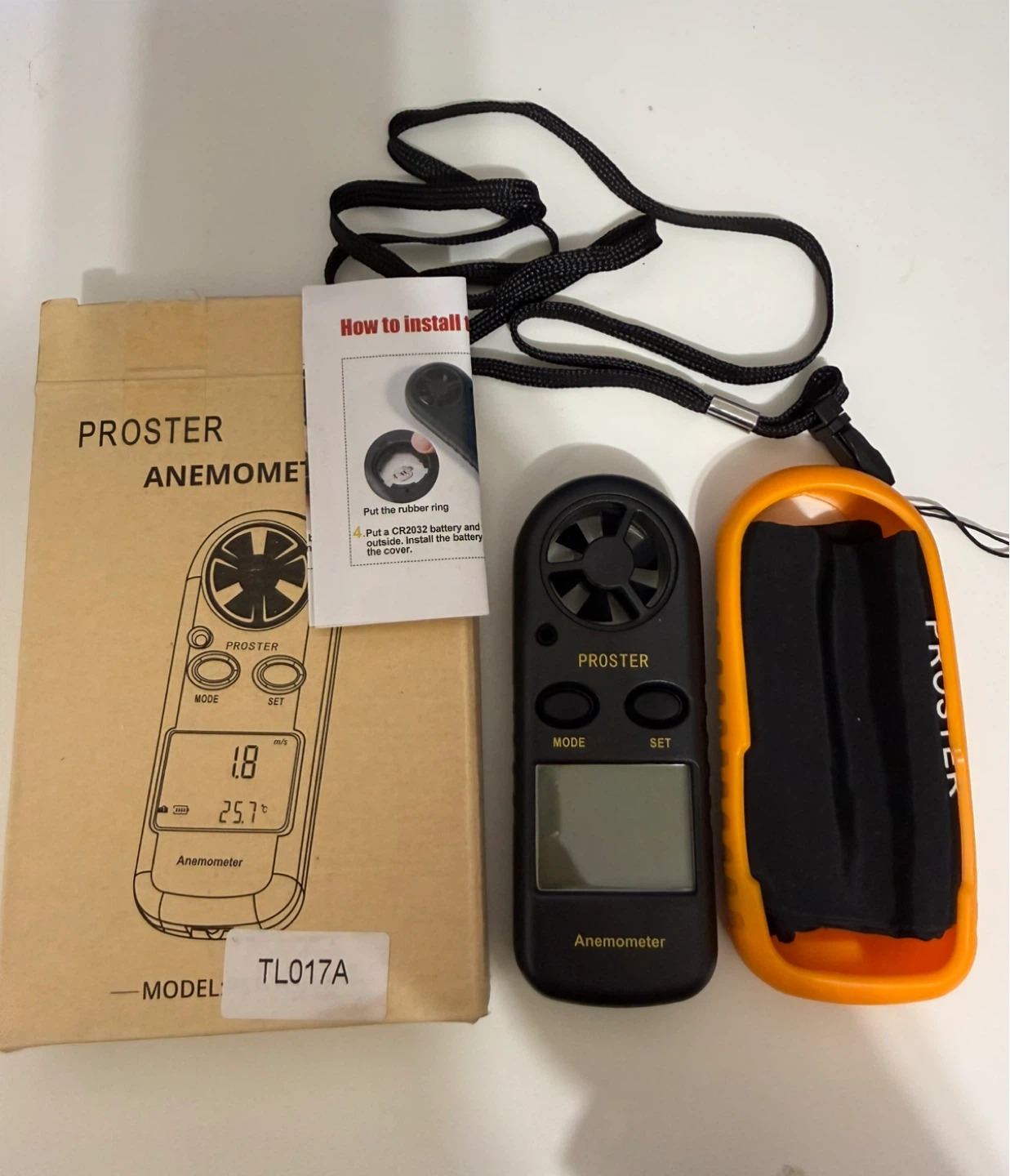 Proster wind meter handheld digital anemometer
