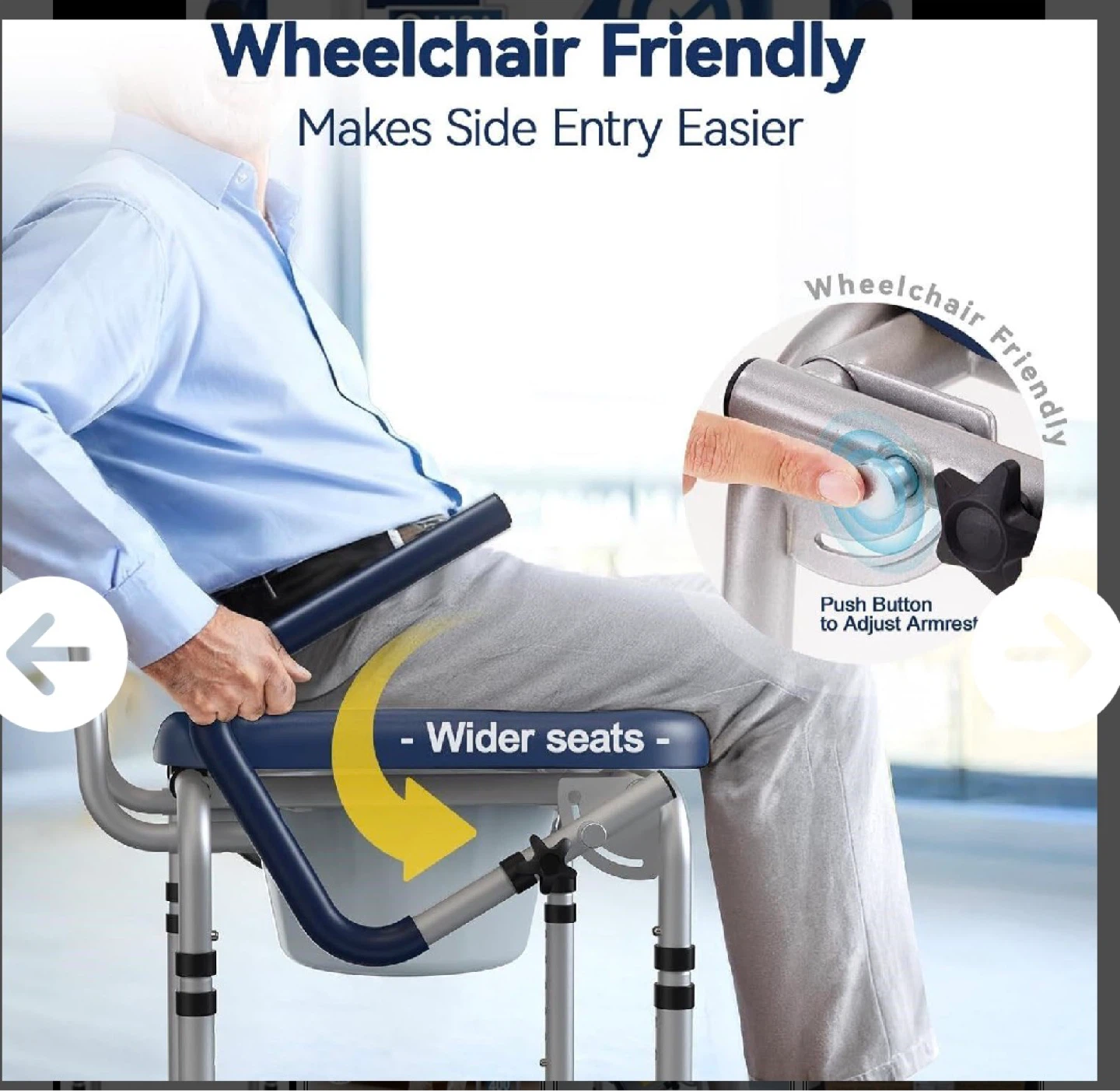 HolyHeal 3-in-1 Bedside Commode - photo 3