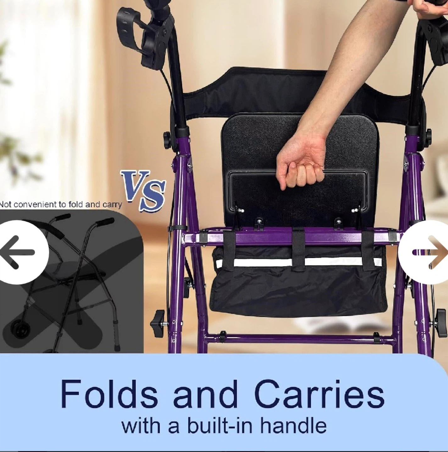 Retaoldth Purple Walker with Seat