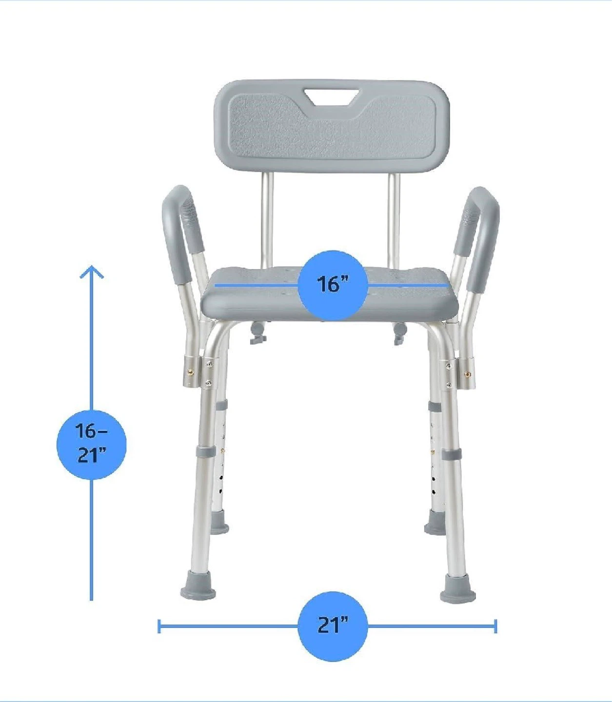 Adjustable Bath Seat with Back and Arms - photo 2